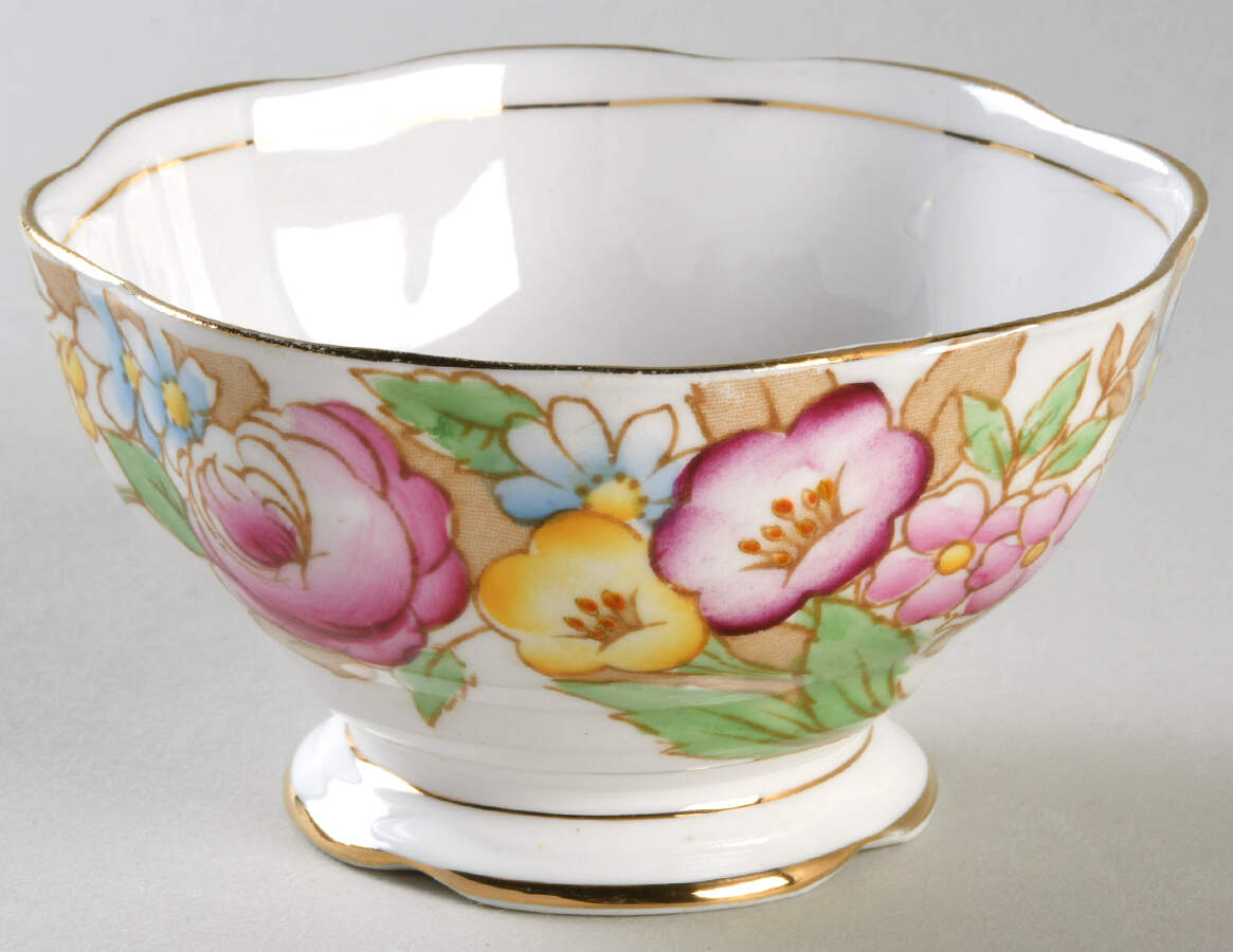 Bouquet Open Sugar Bowl by Royal Albert-1