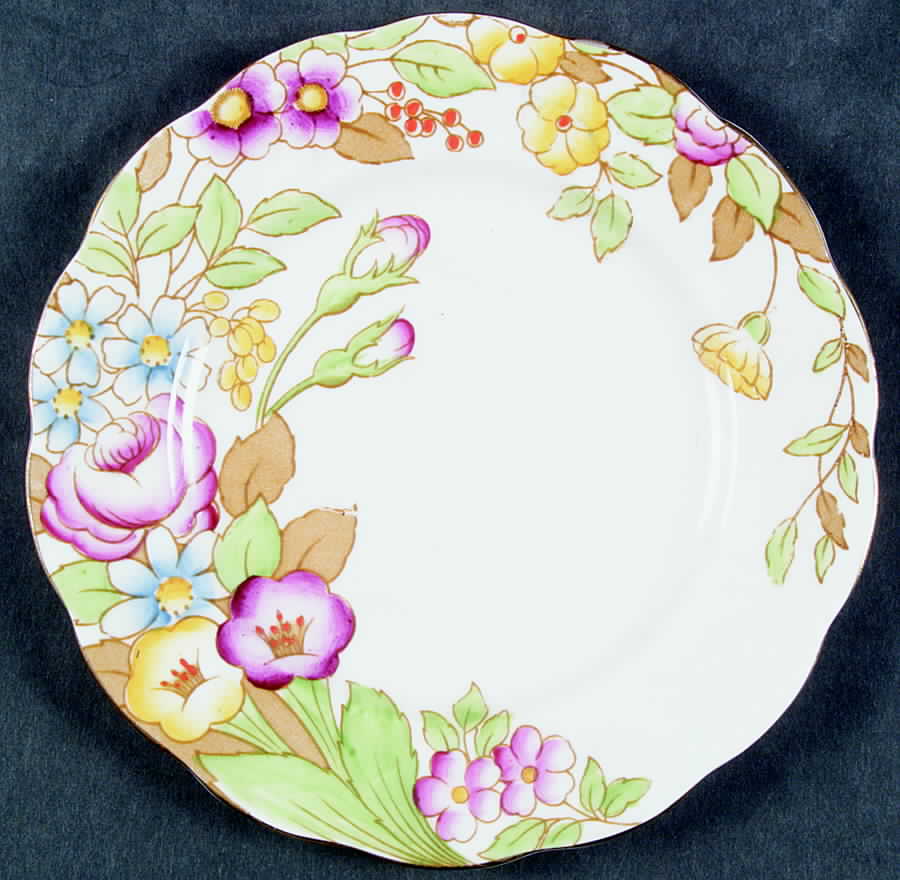 Bouquet Salad Plate by Royal Albert-1