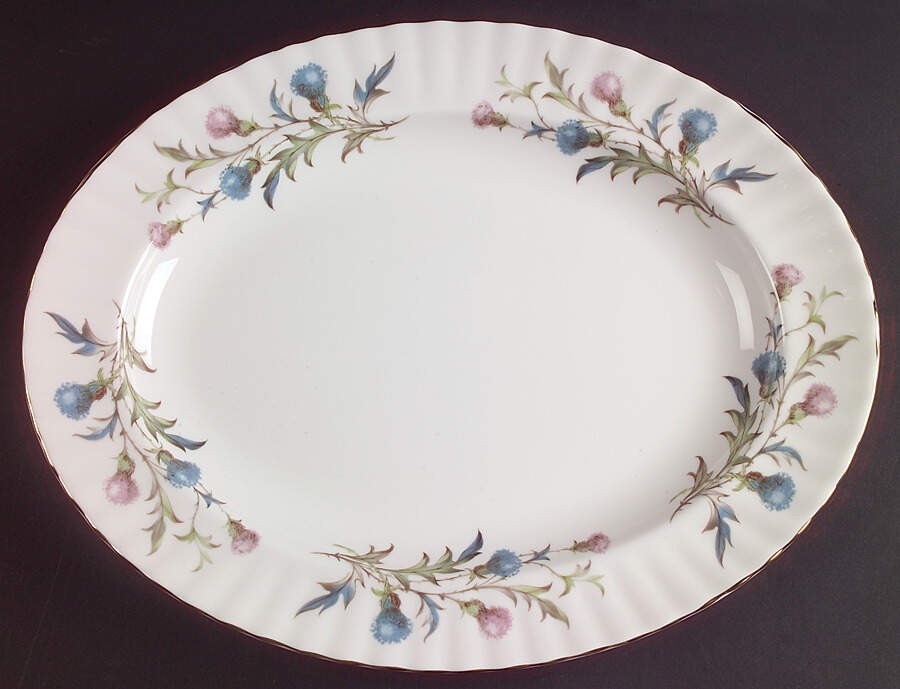 Brigadoon 13" Oval Serving Platter by Royal Albert-1