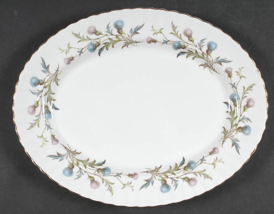 Brigadoon 12" Oval Serving Platter by Royal Albert-1