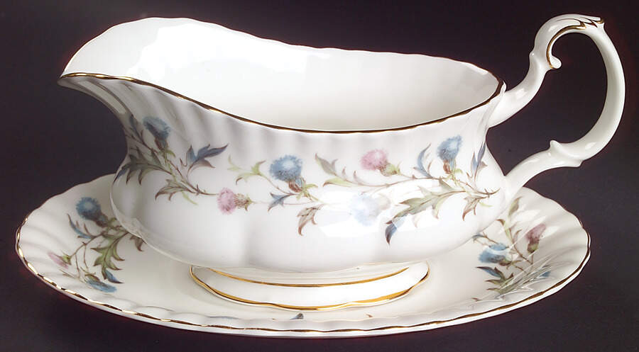 Brigadoon Gravy Boat & Underplate by Royal Albert-1