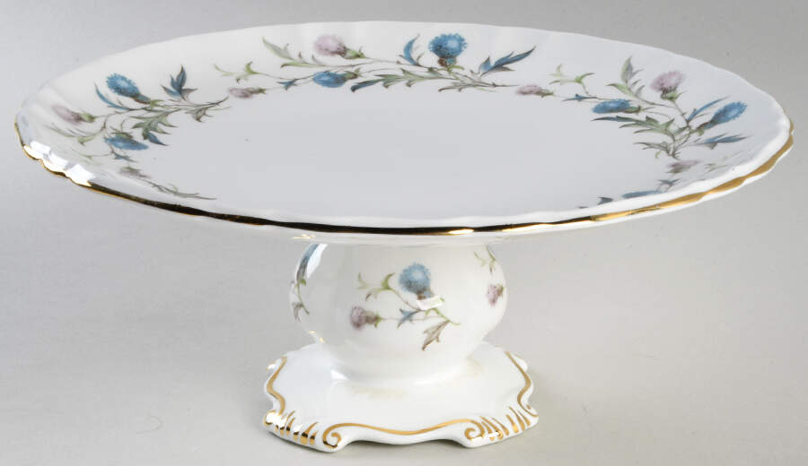 Brigadoon 9" Diameter Pedestal Cake Stand by Royal Albert-1