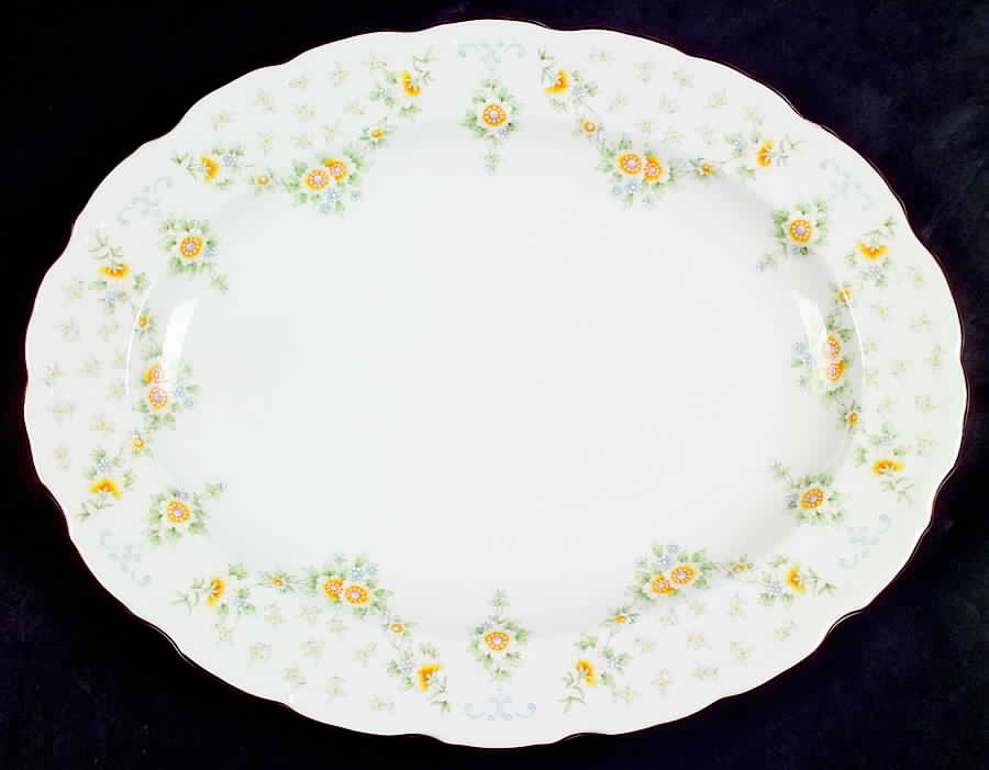 Bronte 13" Oval Serving Platter by Royal Albert-1