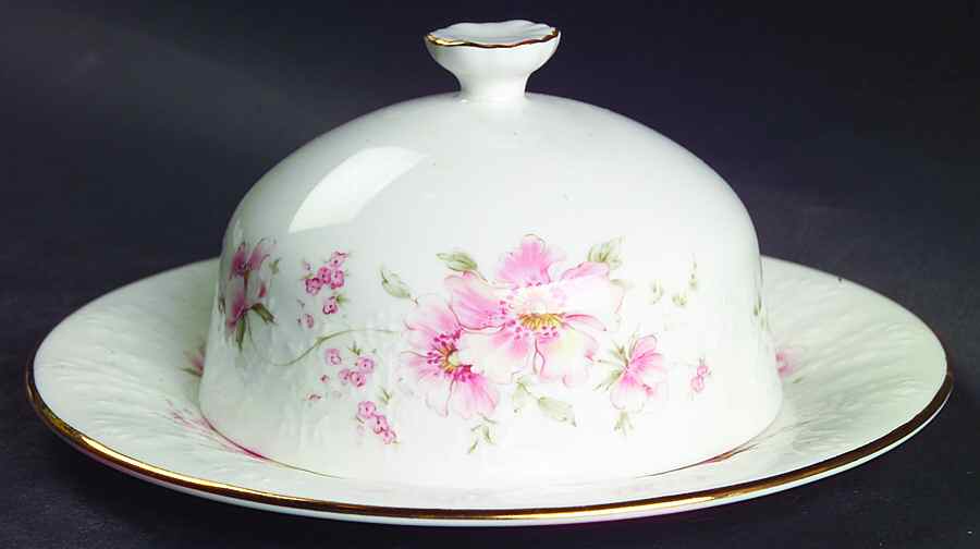 Breath of Spring Round Covered Butter by Royal Albert-1