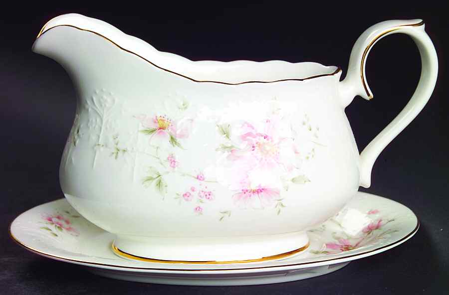 Breath of Spring Gravy Boat & Underplate by Royal Albert-1