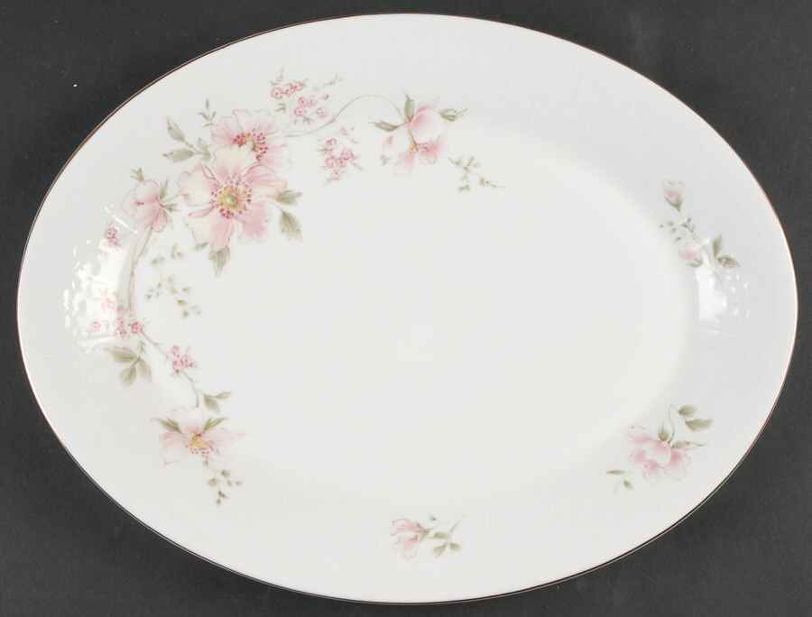 Breath of Spring 13" Oval Serving Platter by Royal Albert-1