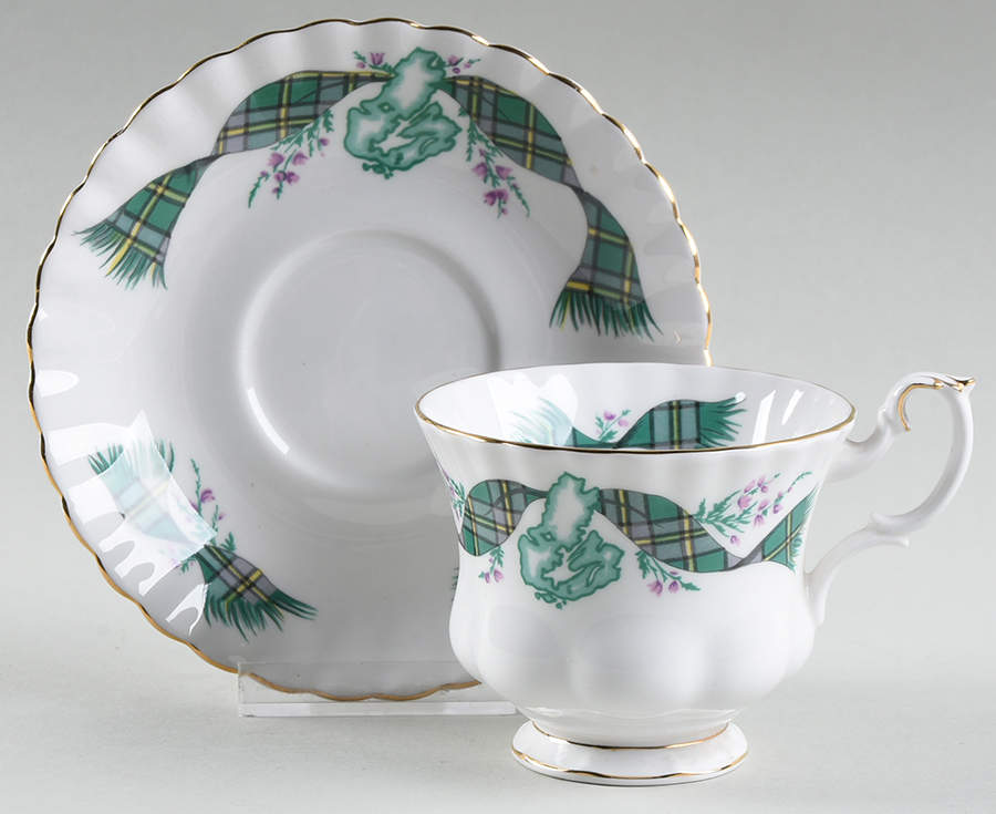 Cape Breton Island Footed Cup & Saucer Set by Royal Albert-1