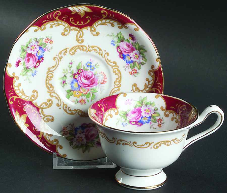 Canterbury Footed Demitasse Cup & Saucer Set by Royal Albert-1