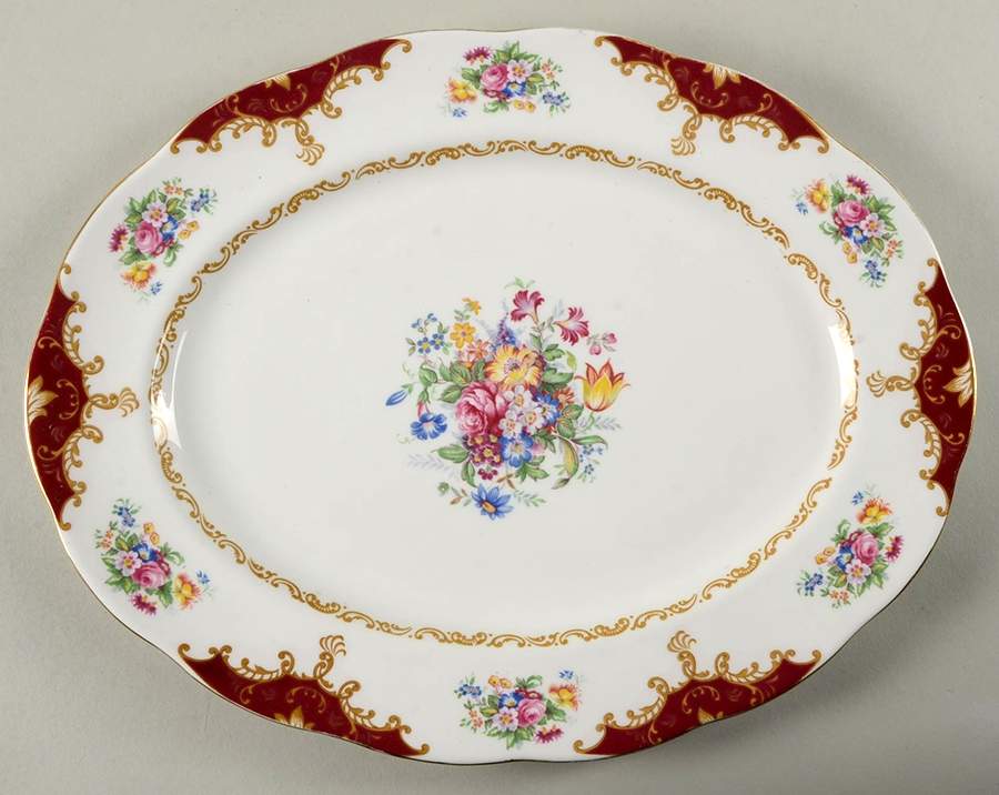 Canterbury 15" Oval Serving Platter by Royal Albert-1