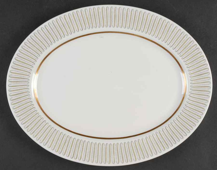 Capri 12" Oval Serving Platter by Royal Albert-1
