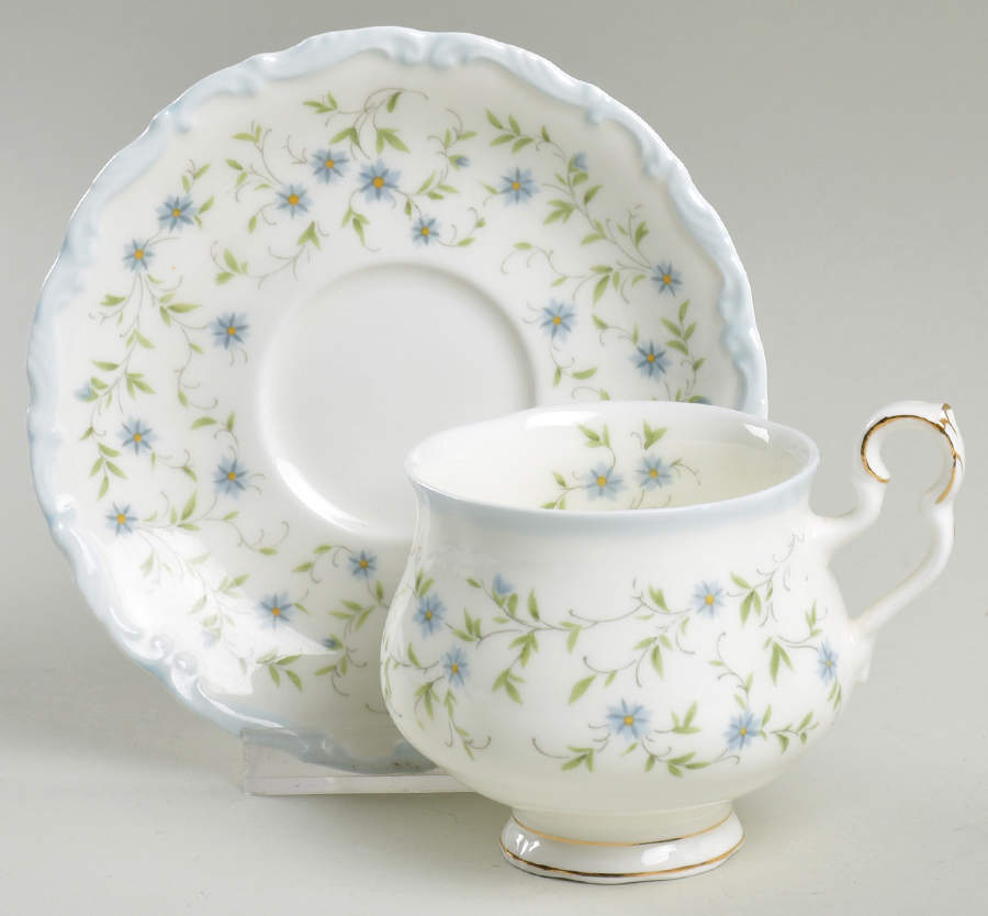 Caroline Footed Demitasse Cup & Saucer Set by Royal Albert-1