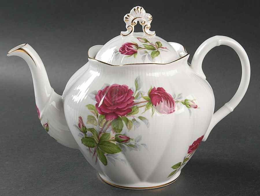 Canadian Rose Teapot & Lid by Royal Albert-1