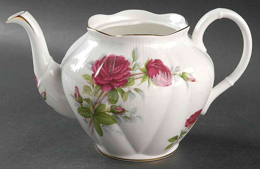 Canadian Rose Teapot No Lid by Royal Albert-1