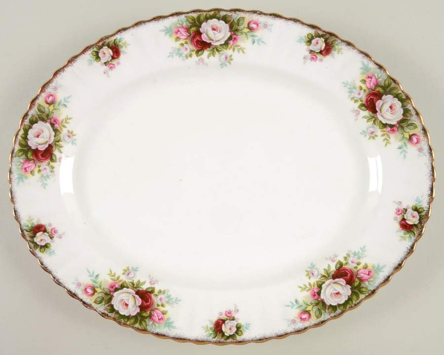 Celebration 12" Oval Serving Platter by Royal Albert-1