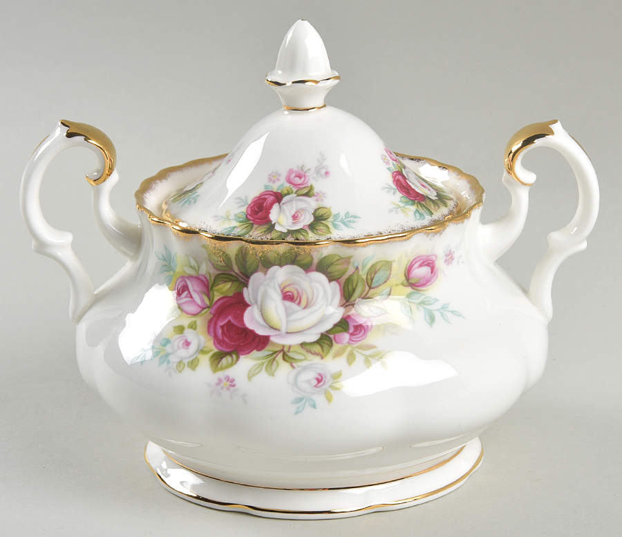 Celebration Sugar Bowl & Lid by Royal Albert-1