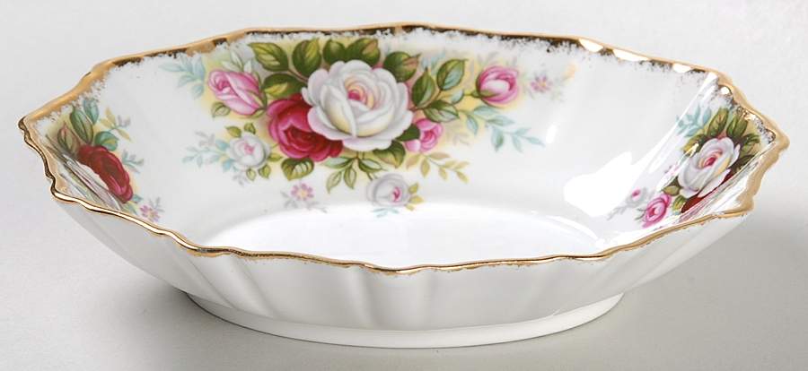 Celebration 5" Oval Sweet Meat Dish by Royal Albert-1