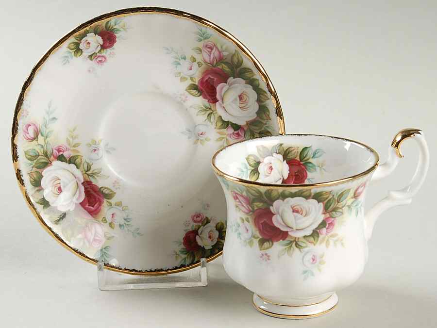Celebration Footed Demitasse Cup & Saucer Set by Royal Albert-1
