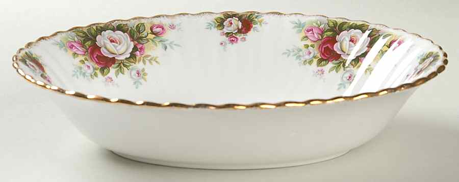 Celebration 9" Oval Vegetable Bowl by Royal Albert-1
