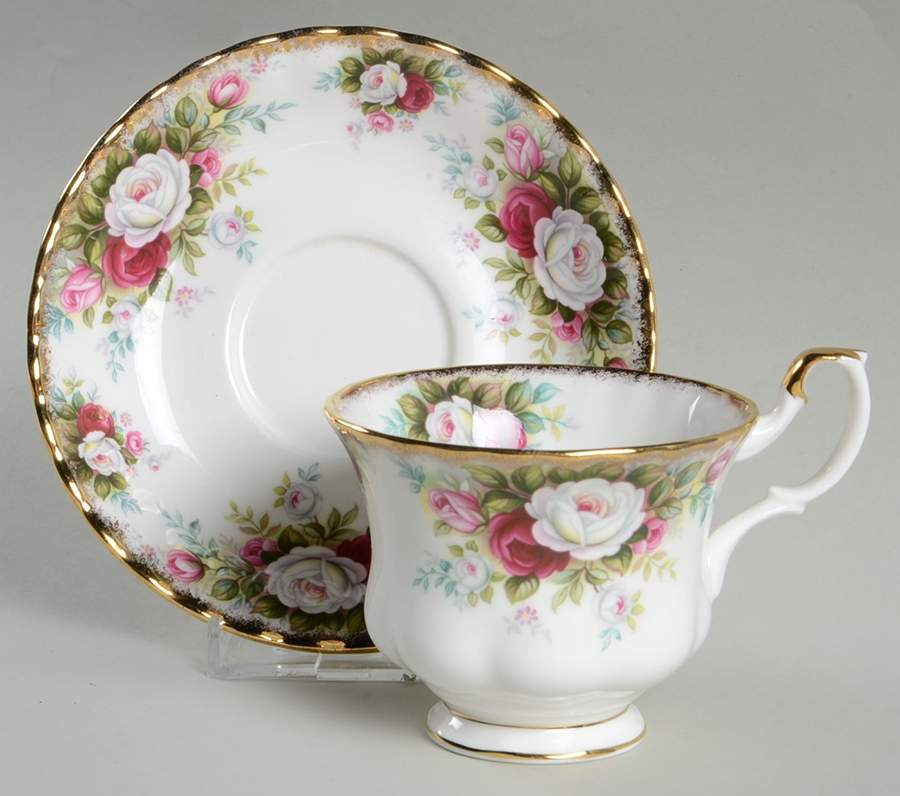 Celebration Footed Cup & Saucer Set by Royal Albert-1