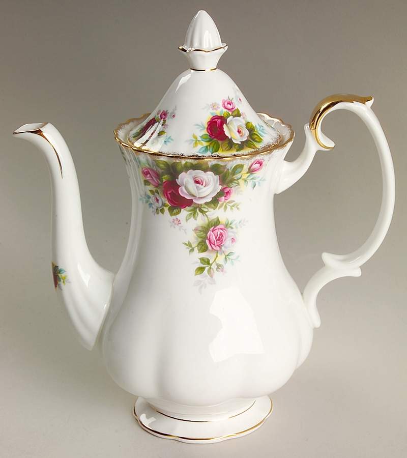 Celebration Small Coffee Pot & Lid by Royal Albert-1