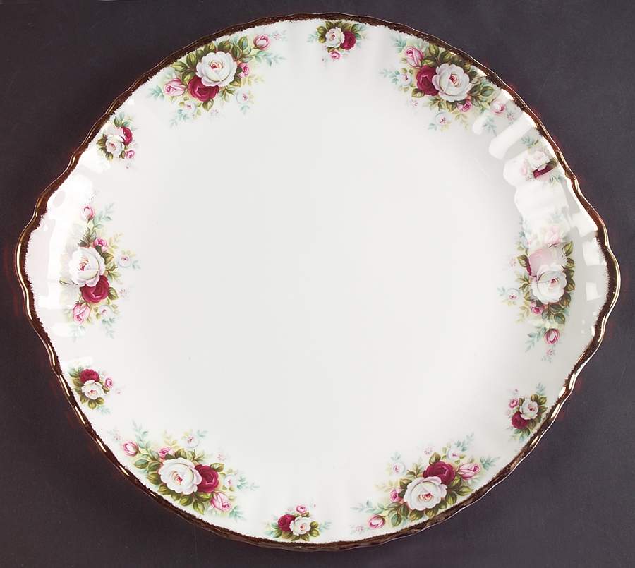 Celebration Large Handled Cake Plate by Royal Albert-1