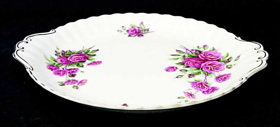 Centennial Rose Handled Cake Plate by Royal Albert-1