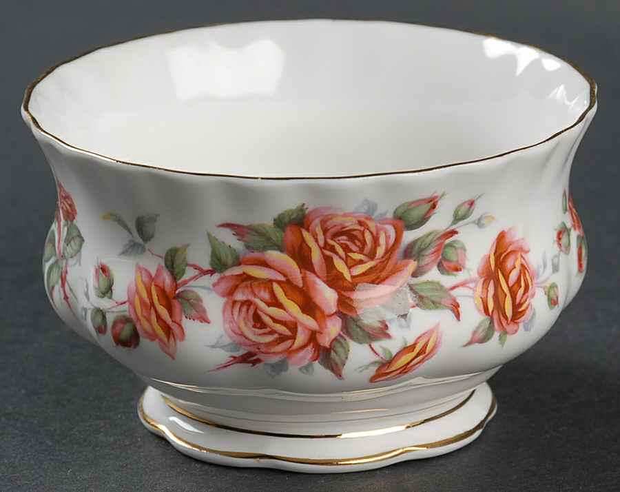 Centennial Rose Mini Open Sugar Bowl by Royal Albert-1