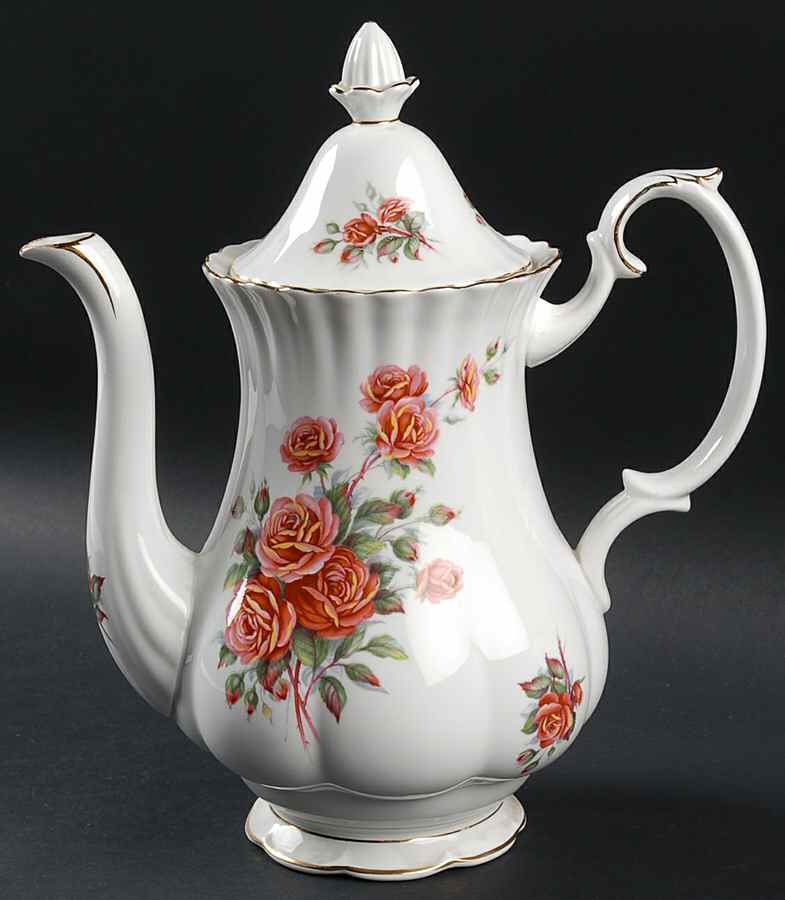 Centennial Rose Coffee Pot & Lid by Royal Albert-1