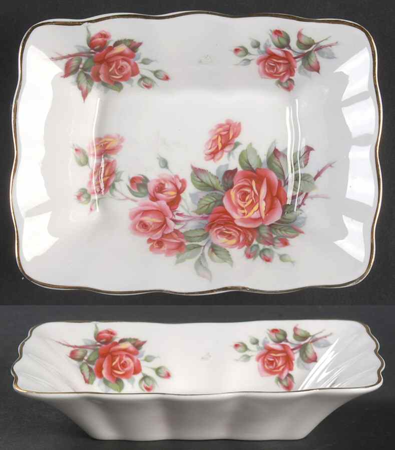 Centennial Rose Rectangular Sweet Meat Dish by Royal Albert-1