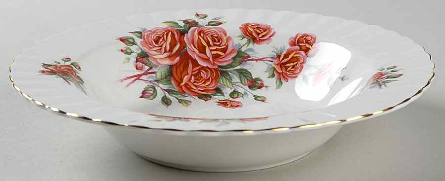 Centennial Rose Rim Soup Bowl by Royal Albert-1