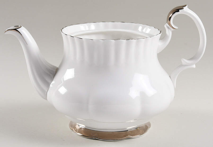 Chantilly Platinum Teapot No Lid by Royal Albert-1
