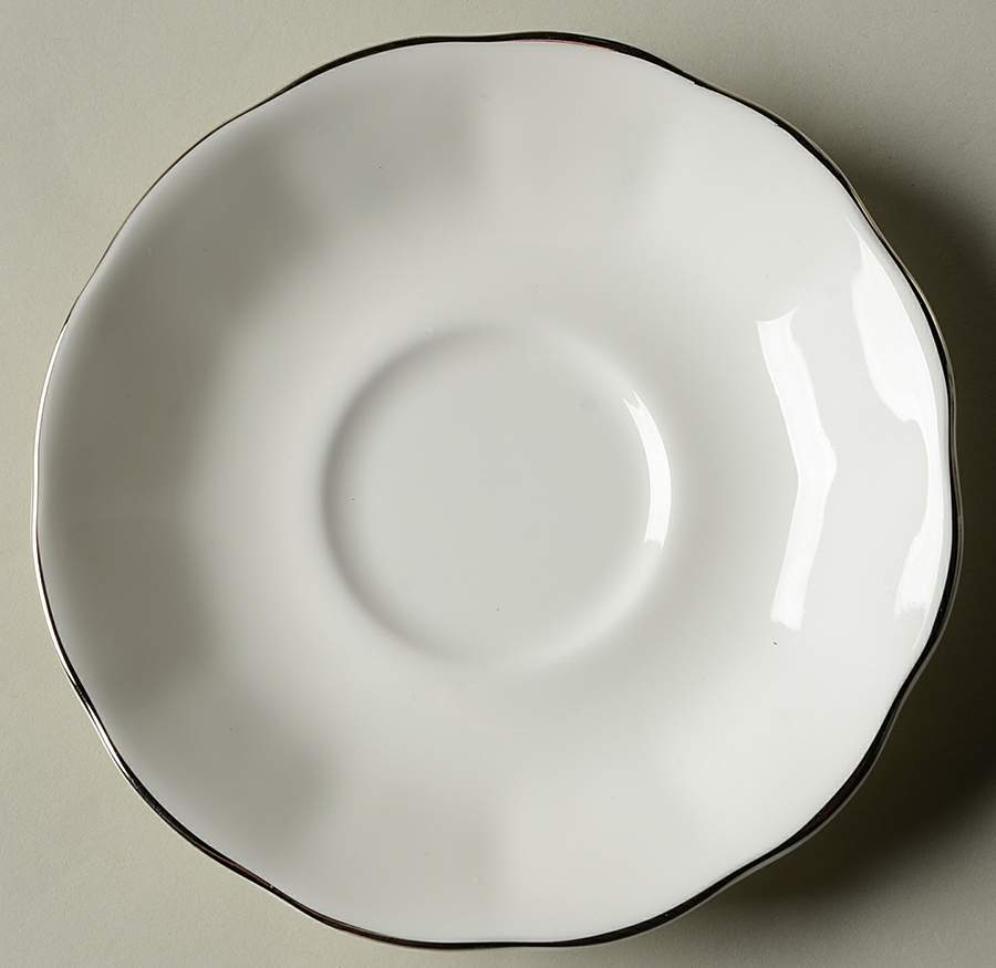 Chantilly Platinum Saucer for Footed Cup by Royal Albert-1
