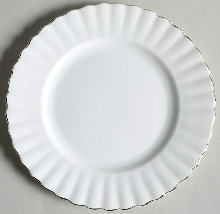 Chantilly Platinum Dessert/Pie Plate by Royal Albert-1