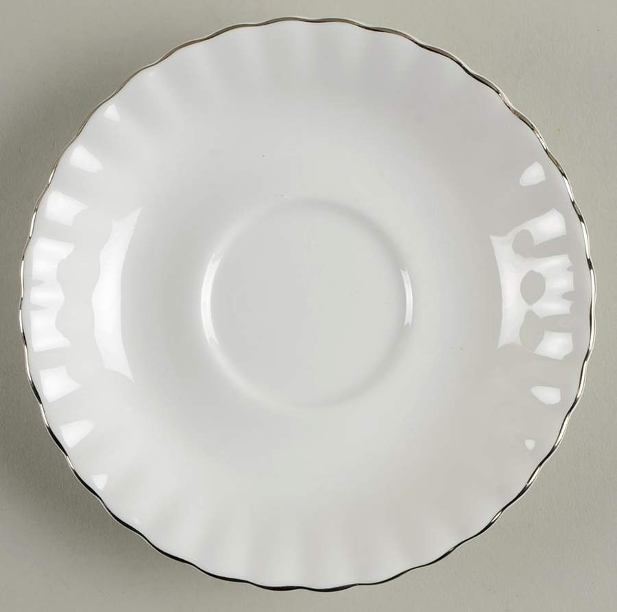 Chantilly Platinum Saucer for Footed Cup by Royal Albert-1