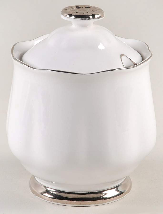 Chantilly Platinum Marmalade & Lid by Royal Albert-1