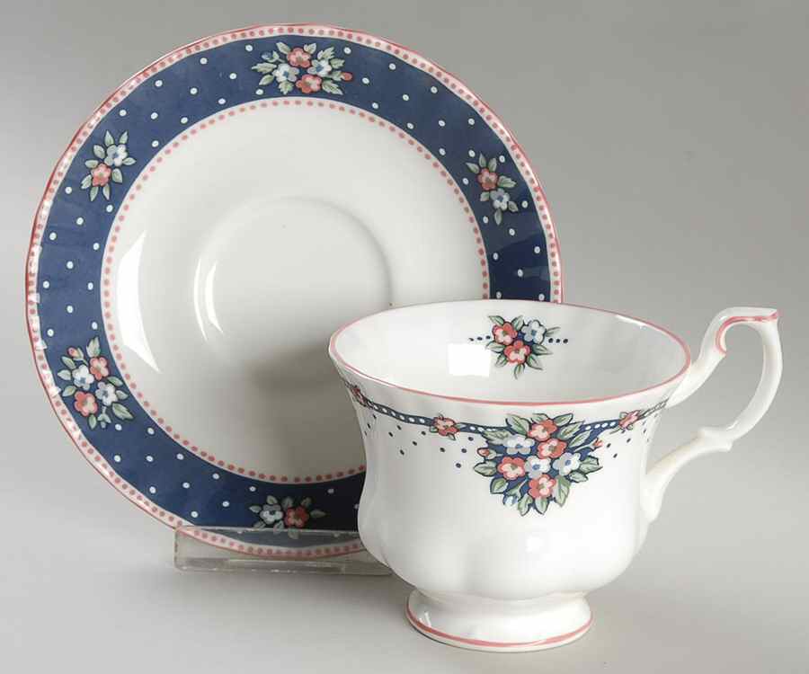 Charlotte Footed Cup & Saucer Set by Royal Albert-1