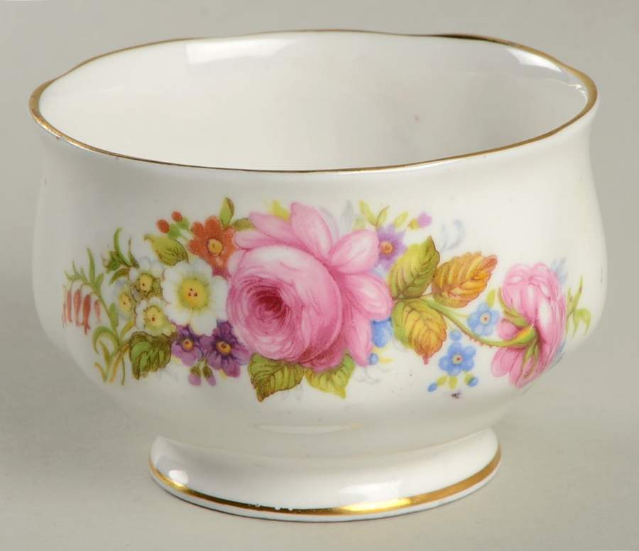 Chatsworth Pink Mini Open Sugar Bowl by Royal Albert-1