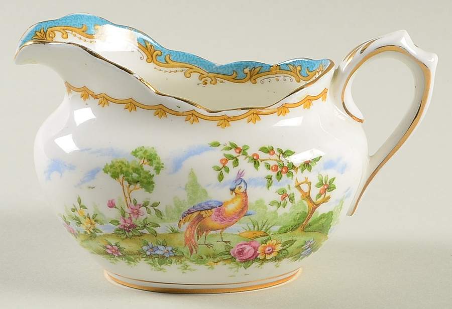 Chelsea Bird Blue Creamer by Royal Albert-1