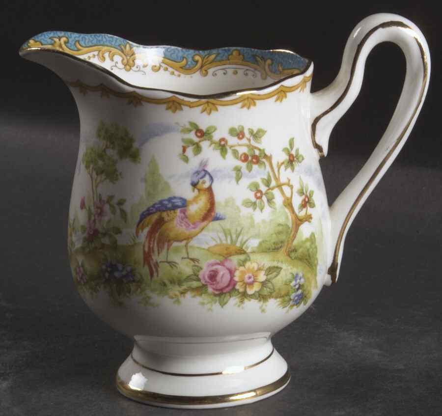 Chelsea Bird Blue Mini Creamer by Royal Albert-1