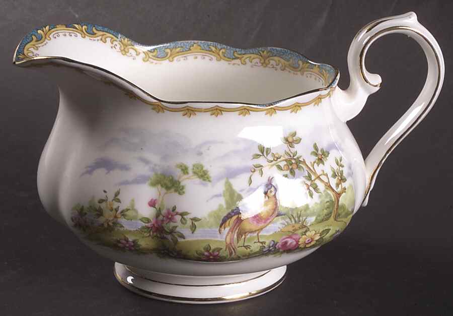Chelsea Bird Blue Gravy Boat by Royal Albert-1