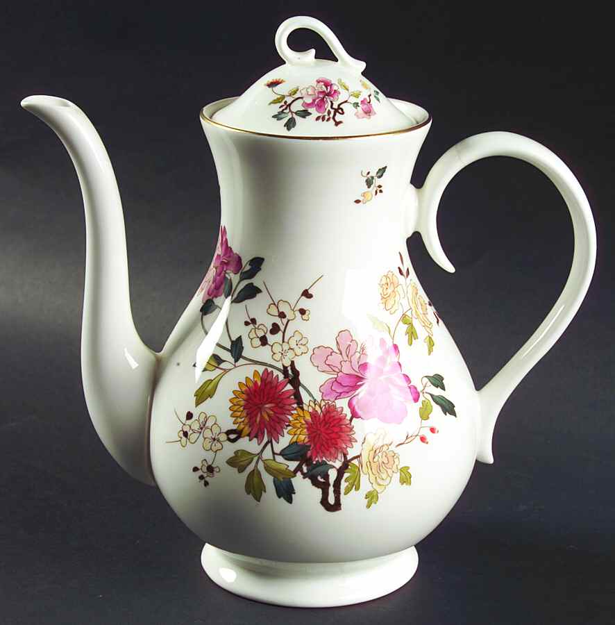 China Garden Coffee Pot & Lid by Royal Albert-1