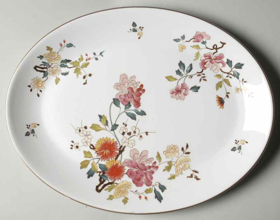 China Garden 13" Oval Serving Platter by Royal Albert-1