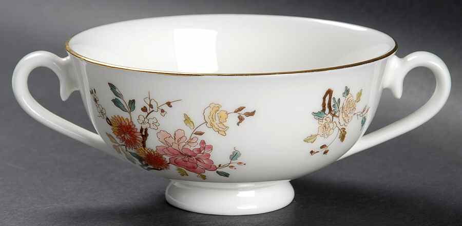 China Garden Footed Cream Soup Bowl by Royal Albert-1