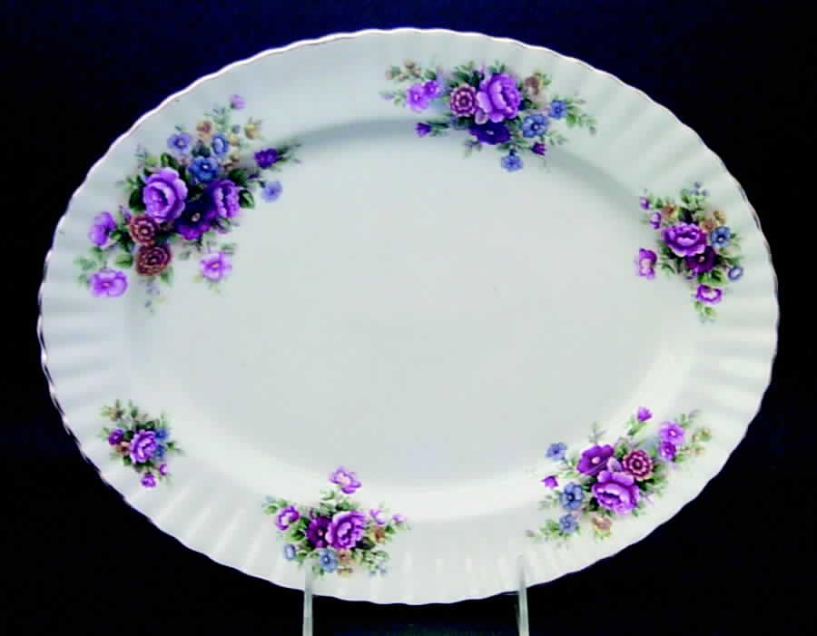 Chelsea Garden 12" Oval Serving Platter by Royal Albert-1