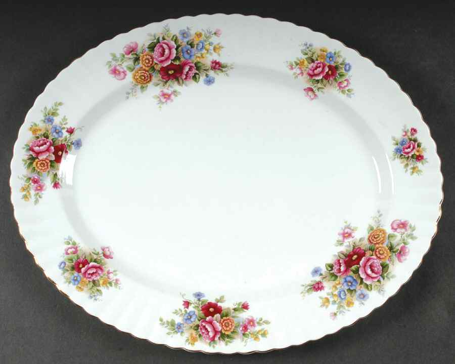 Chelsea Garden 15" Oval Serving Platter by Royal Albert-1