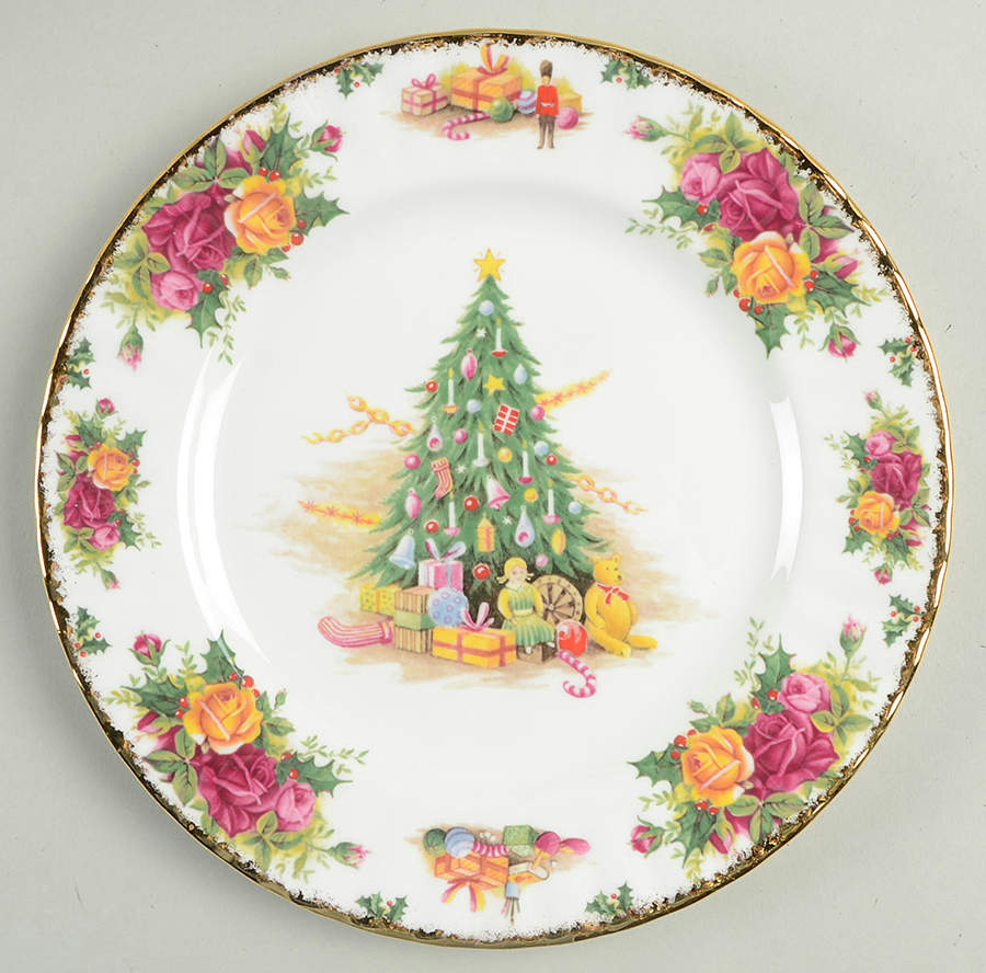 Christmas Magic Salad Plate by Royal Albert-1