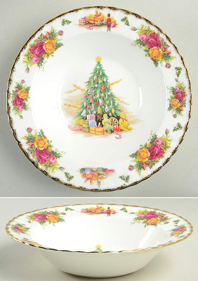 Christmas Magic Rim Soup Bowl by Royal Albert-1