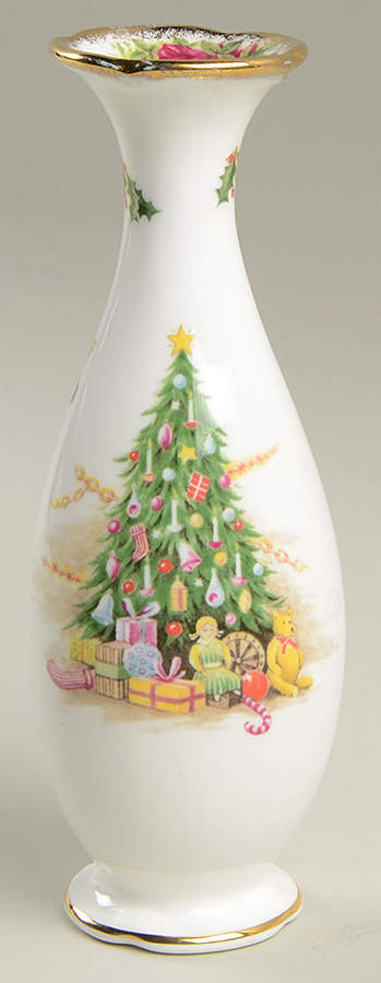 Christmas Magic 7" Bud Vase by Royal Albert-1