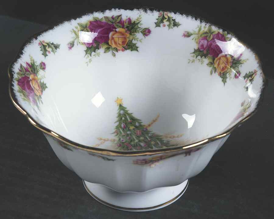 Christmas Magic Footed Hampstead Bowl by Royal Albert-1