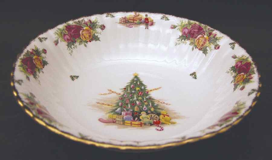 Christmas Magic 9" Salad Serving Bowl by Royal Albert-1